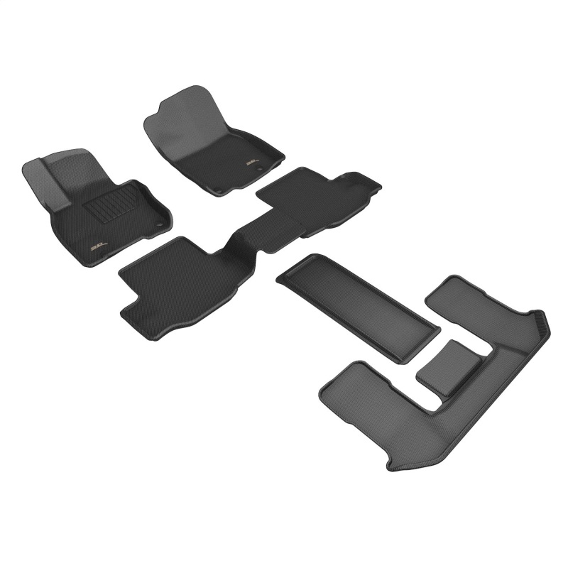 Mazda CX-90 Floor Mat Set - 3D MAXpider - Kagu Series - Black - `24-`26